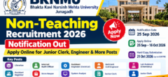 BKNMU Non-Teaching Recruitment 2026 Notification Out, Apply Online for Junior Clerk, Engineer & Other Posts